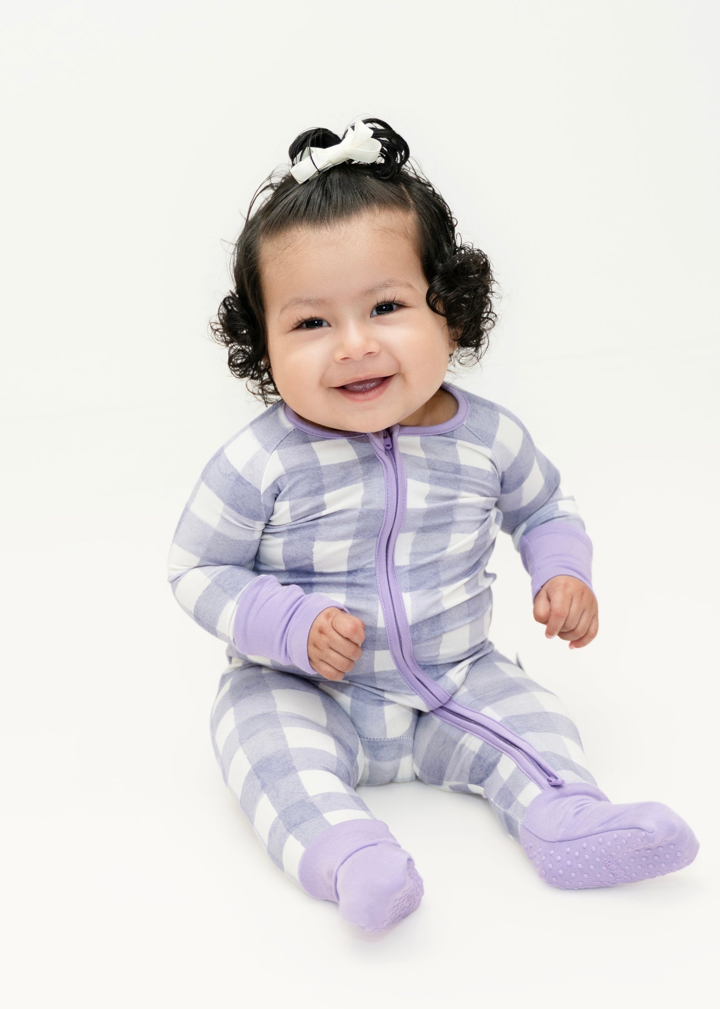 Lavender Gingham Zippy