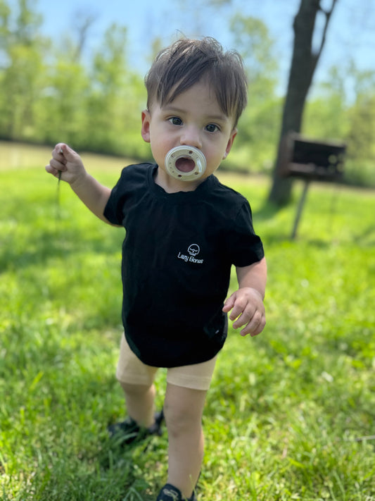 Tan Toddler Ribbed Biker Shorts