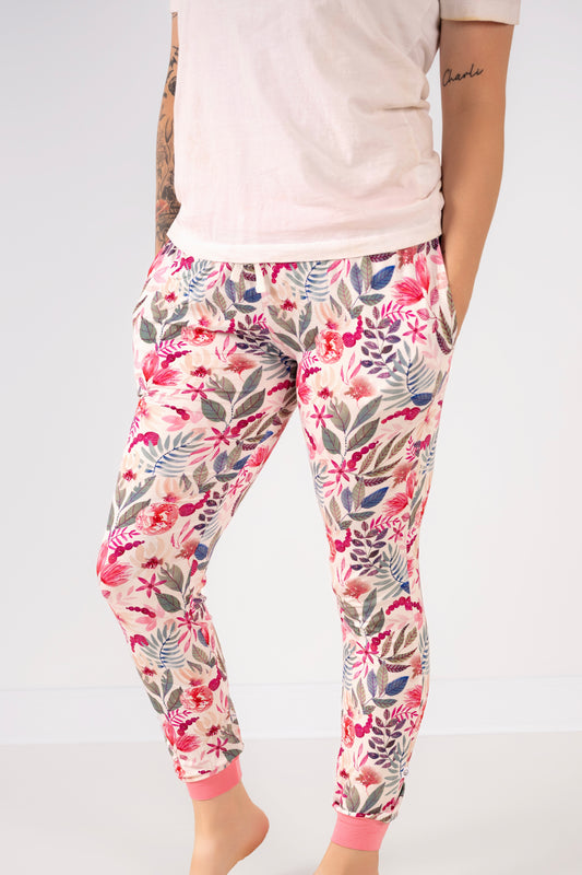 Mauve Meadows Adult Joggers