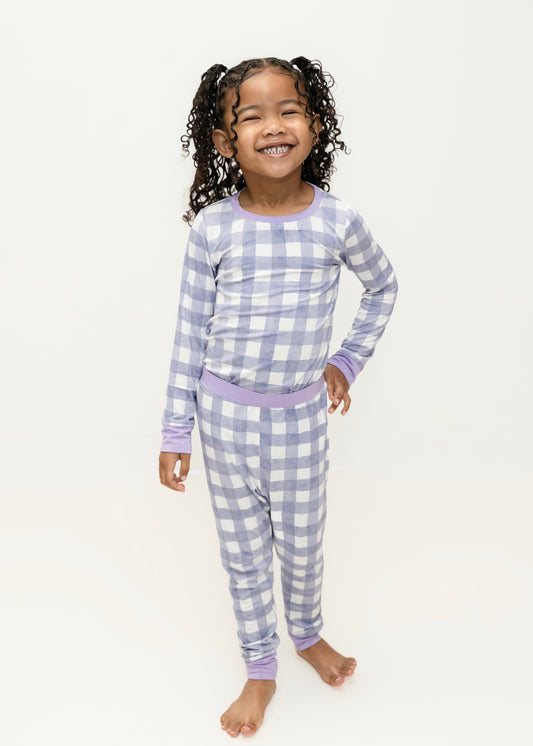 Lavender Gingham 2 Piece Set